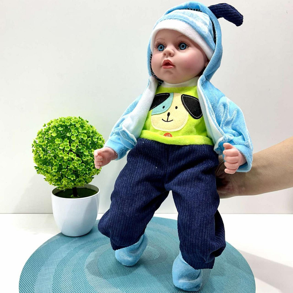 Пупс Країна Іграшок Чудо малюк відтворює веселі мелодії колискові або фрази Блакитний (PL-525-116) Чернигов - изображение 4