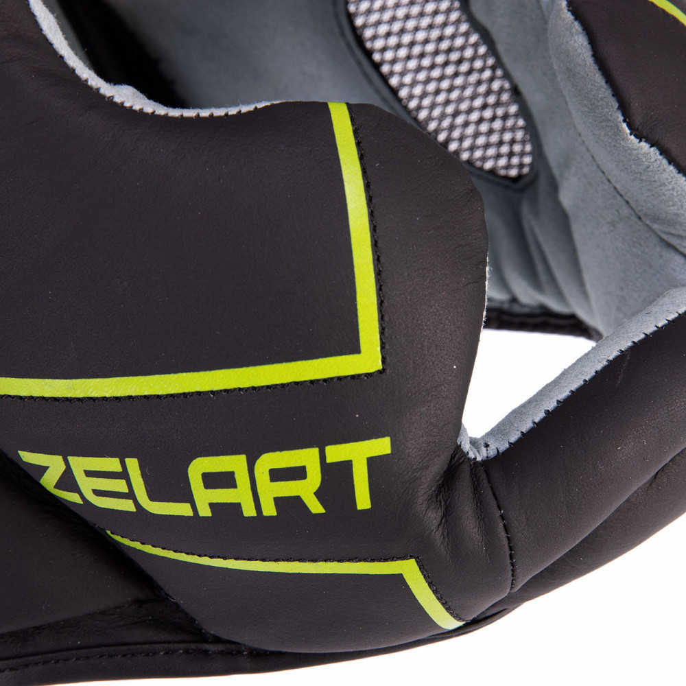 Шлем боксерский с полной защитой кожаный Zelart-3151 Шлемы для бокса и единоборств Киев - изображение 4