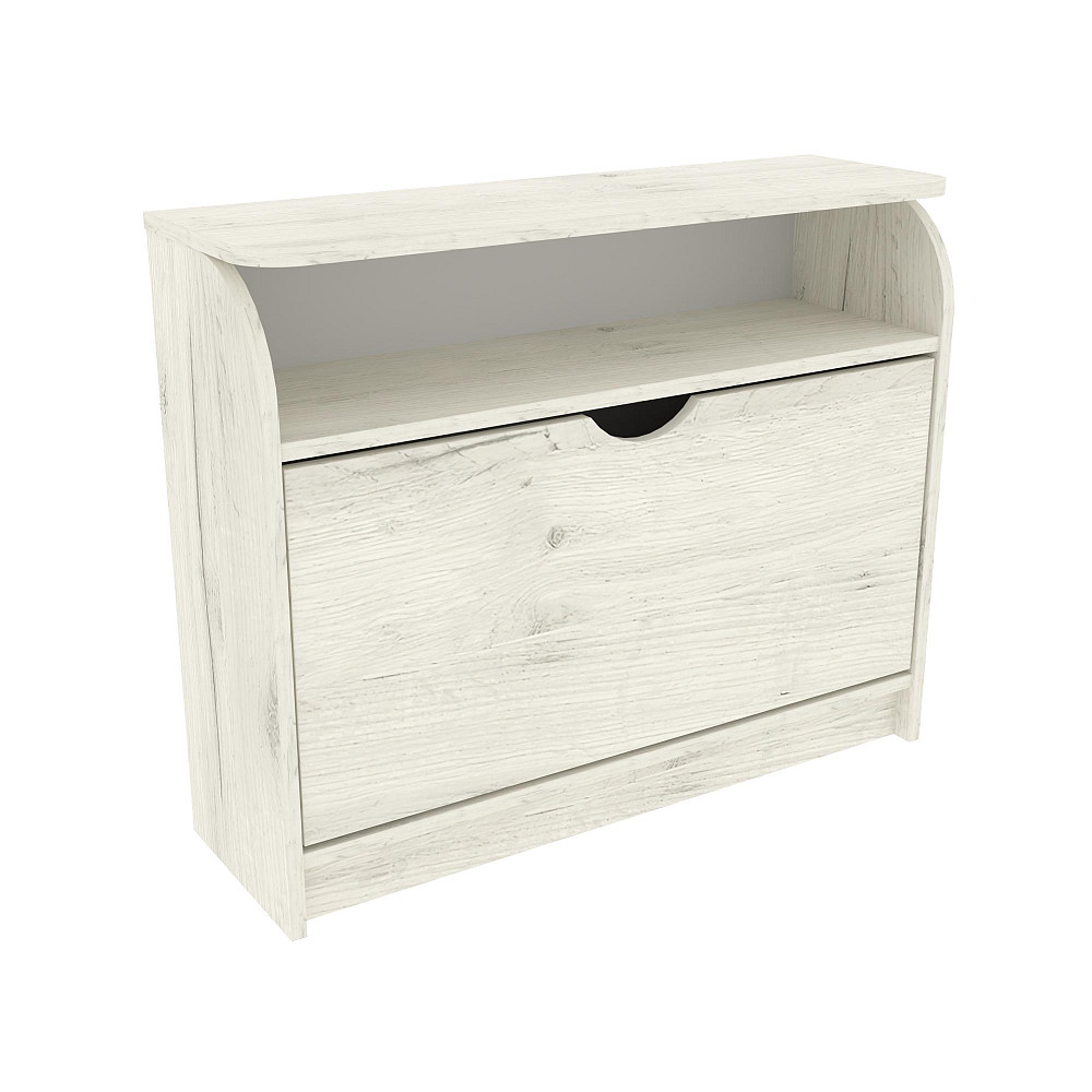 Тумба для обуви №3, Дуб Крафт Білий, 800/250/650 Львов - изображение 1
