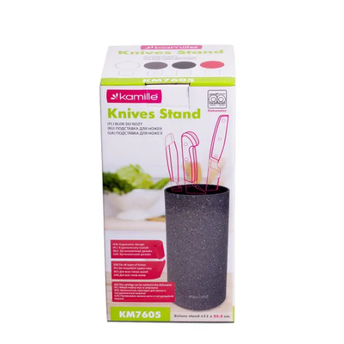 Підставка для ножів 22см (чорний,бiлий,коричн.,зелений) 7605 KAMILLE Житомир - фото 3