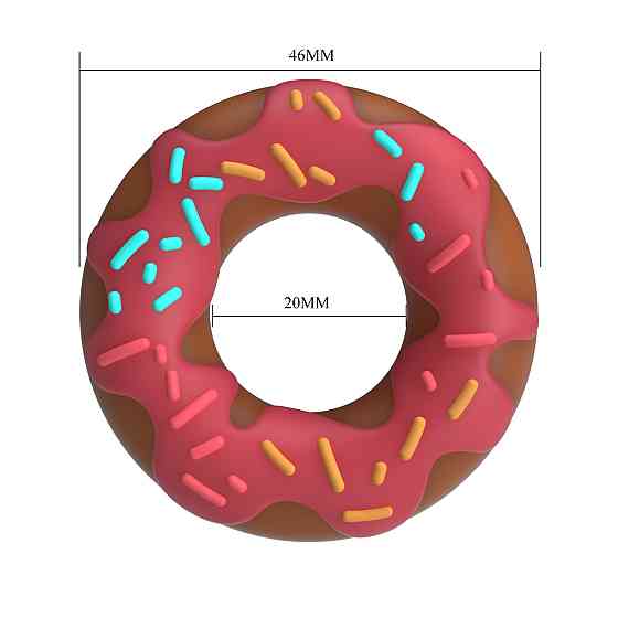 Эрекционное кольцо - Pretty Love Berry Super Donut Silicone Cock Ring Sex Aura Киев