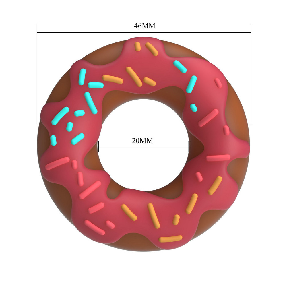 Ерекційне кільце - Pretty Love Berry Super Donut Silicone Cock Ring Sex Aura Київ - фото 6