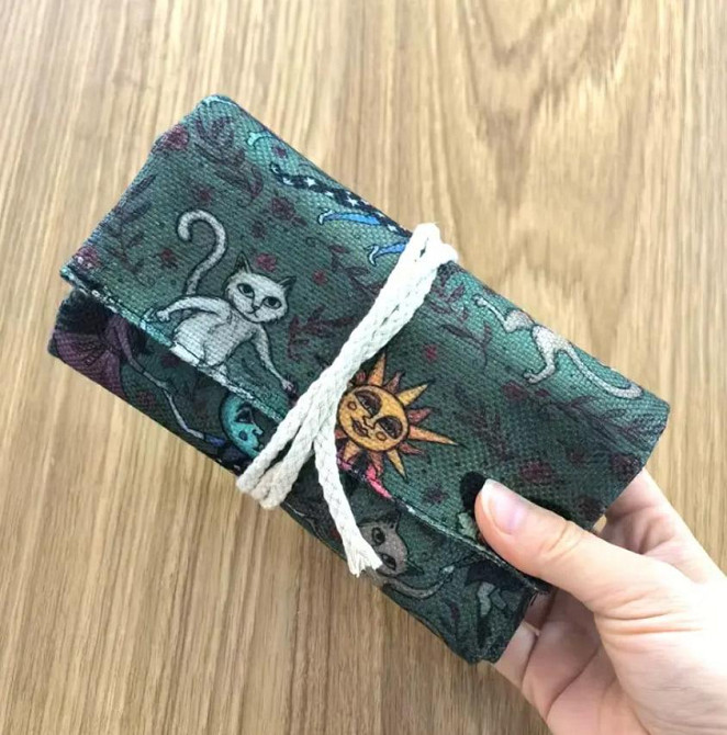 Сумка для Таро с мистическим узором в виде Луны и Солнца, чехол для карт Таро 38*17 см. Киев - изображение 2