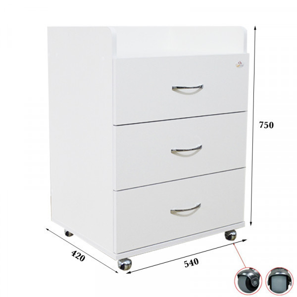 Тумба косметологічна Ельф XXL на 3 шухляди (широка) Київ - фото 2