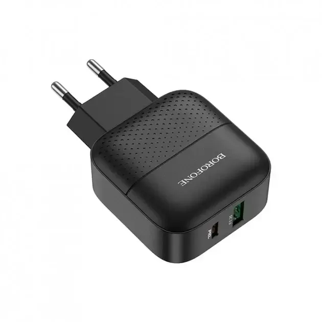 Мережевий Зарядний пристрій 220В QC3.0 Borofone Premium BA46A для портативної техніки Київ - фото 2