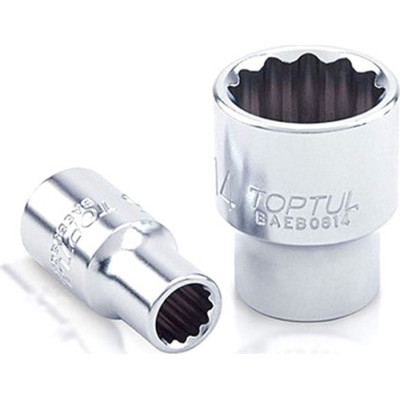 Головка торцевая Toptul 12-гранная 1/4