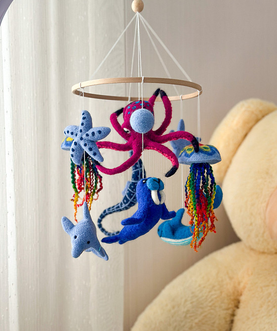 Дитячий мобіль на ліжечко «Підводний світ» Київ - фото 8