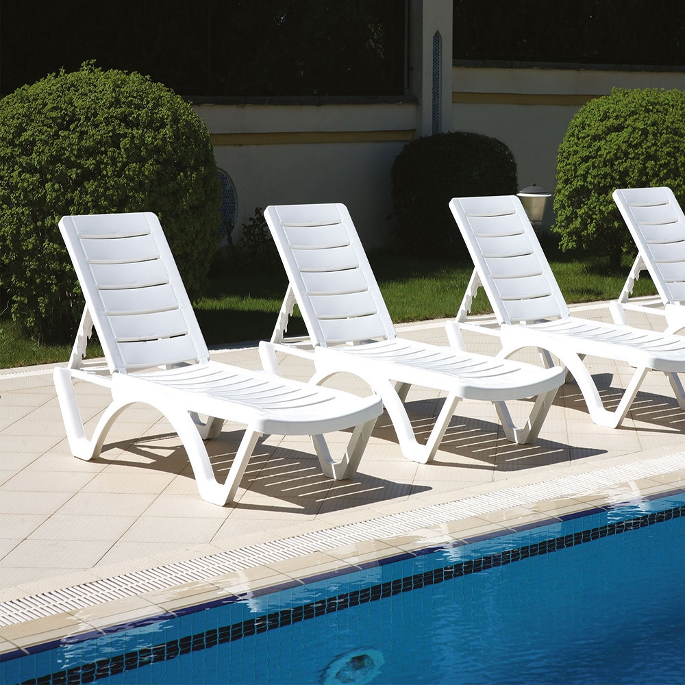 Шезлонг для бассейна Aquaviva Aqua белый Киев - изображение 2