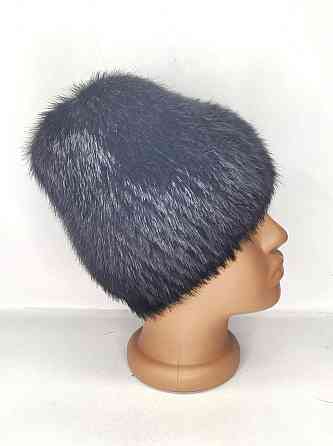 Шапка женская меховая Виктория з нутрии Черный Харьков