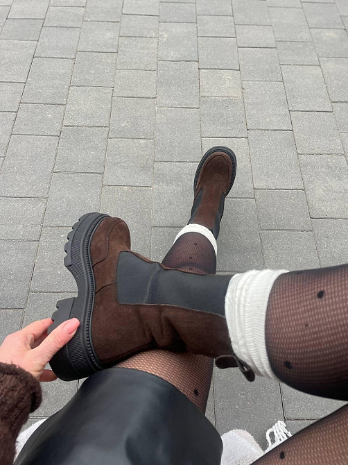 Edan Instruments Черевики жіночі EDAN 71 коричневі (зима, замша натуральна) (5743) Коломия - фото 9