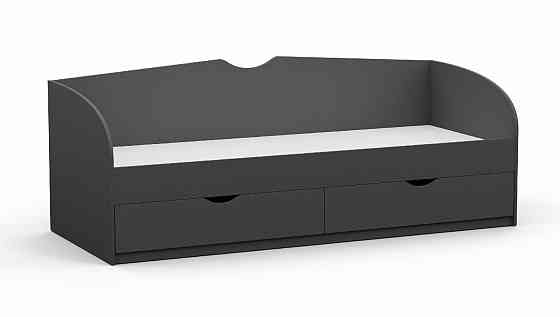 Кровать односпальная L-6, Антрацит, 2030х834х766 Львов