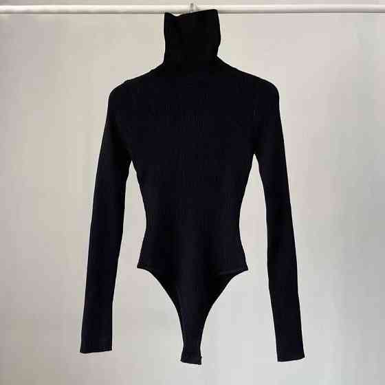 Жіночий теплий стильний боді-гольф ангора рубчик Одеса