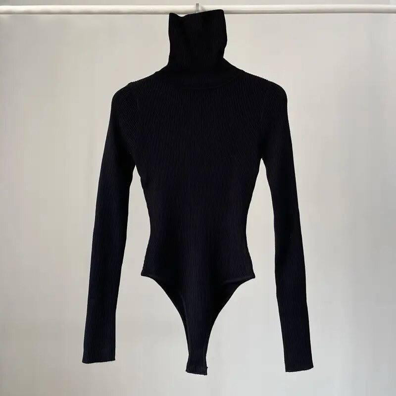 Жіночий теплий стильний боді-гольф ангора рубчик Одеса - фото 1