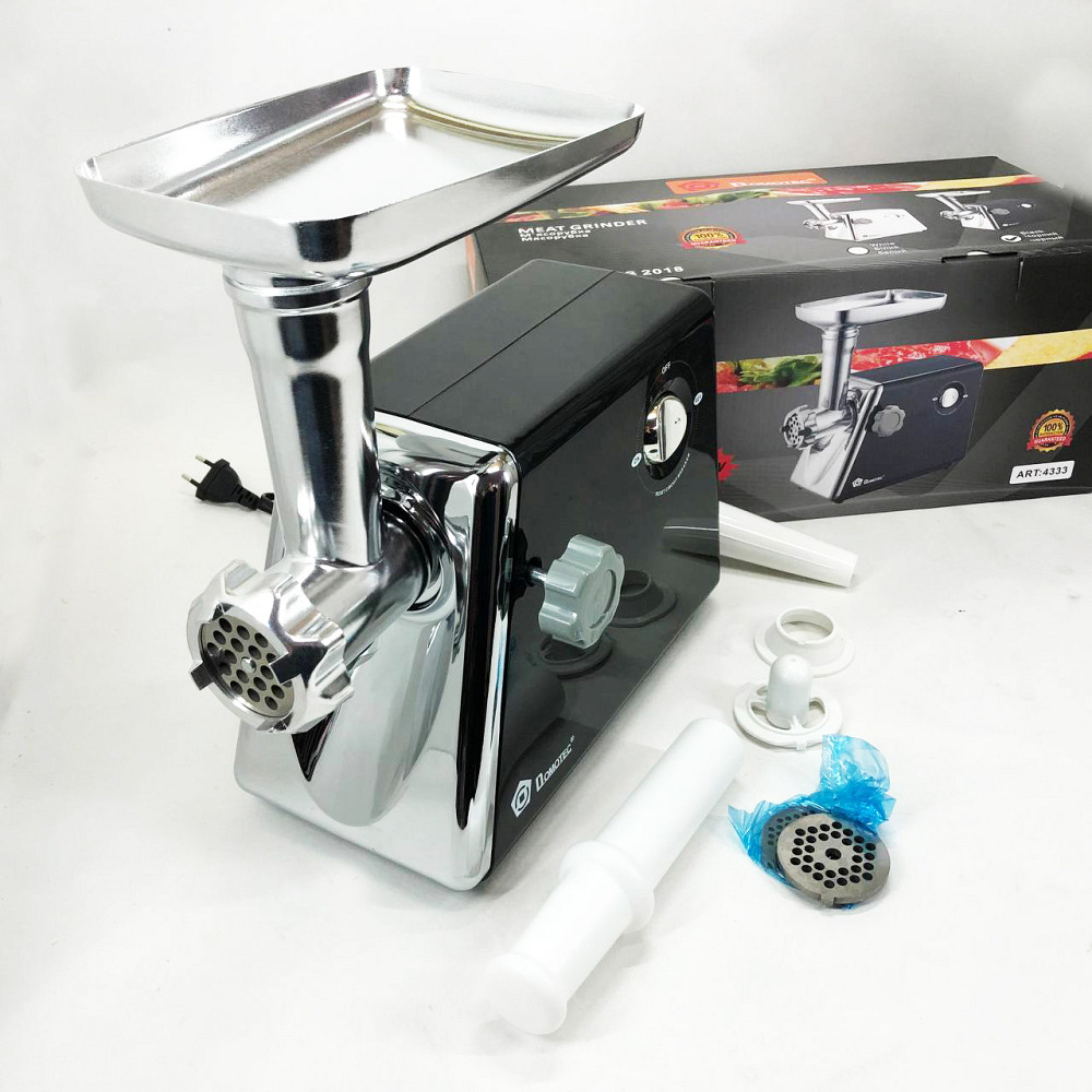 Мясорубки профессиональные Domotec, Лучшие мясорубки, Электро мясорубка-соковыжималка кухонная для дома WH-52 Львов - изображение 3