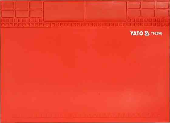 Підстилка для паяння YATO з жаростійкого силікону до 500°С, 350х250х2 мм, магн стрічка 345х47мм [50] Одеса