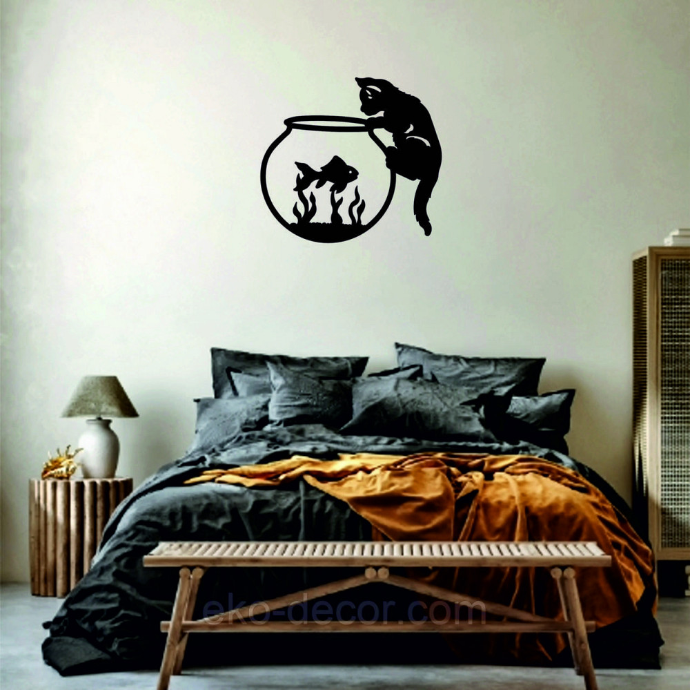 Декоративне настінне Панно «Кіт» Декор на стіну Київ - фото 7