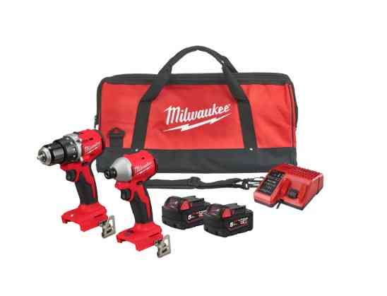 Набор из двух инструментов бесщеточных аккумуляторных M18 BLCPP2B-502C (M18 BLDDRC, M18 BLIDRC, зарядное.устройство, 2 аккумулятора, Одесса