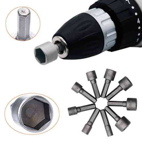 Набір торцевих головок біт 9шт 5-13мм, 1/4&quot; під шуруповерт Вінниця