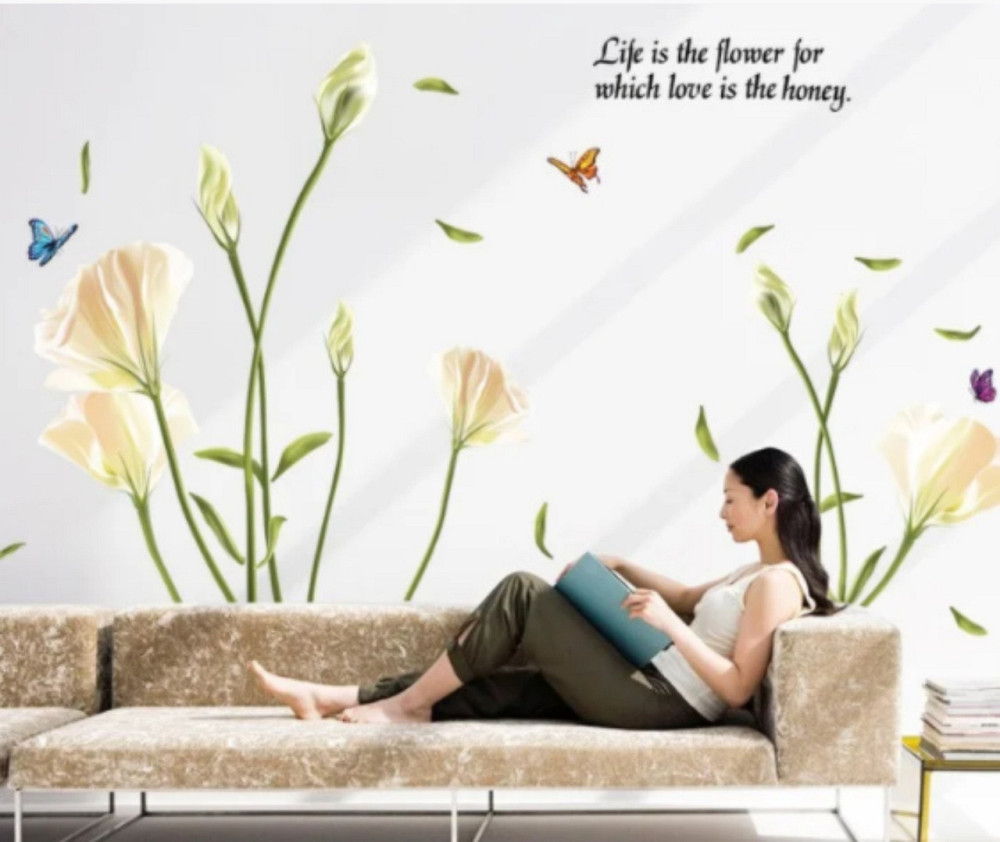 Наклейка декоративная на стену Лилии Киев - изображение 5