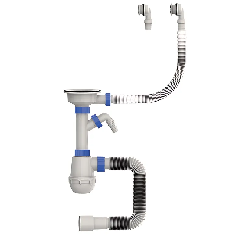 Сифон для кухні Mixxus SK-06-WH 3 1/2"x40 з пластиковою сіткою, відведенням для пральної машини ( 13240 ) Харків - фото 1