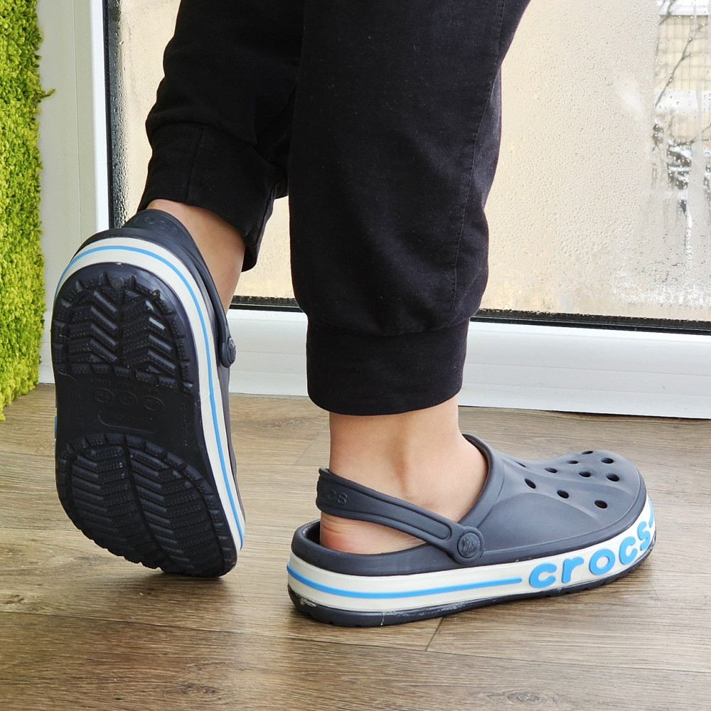 Крокси Темно-сірі капці CROCS Шльопанці Чоловічі Жіночі Сині (розміри: 39,40,41,42) Дніпро - фото 2
