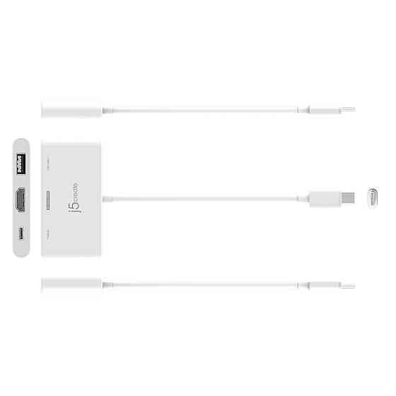 USB-хаб J5create USB-C 3-в-1 White (JCA399-N) ( 10464 ) Харків