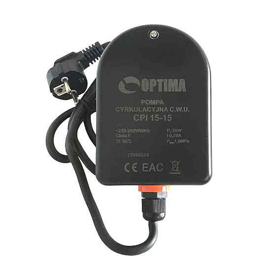 Насос рециркуляційний Optima CPI 15-15 84 мм + кабель з вилкою! Тернопіль