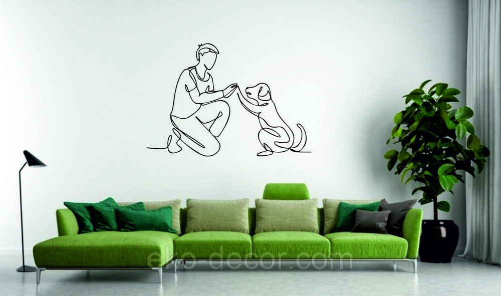 Декоративне настінне Панно «Домашний вихованець» Декор на стіну 90*62 см, Чорний Київ - фото 10