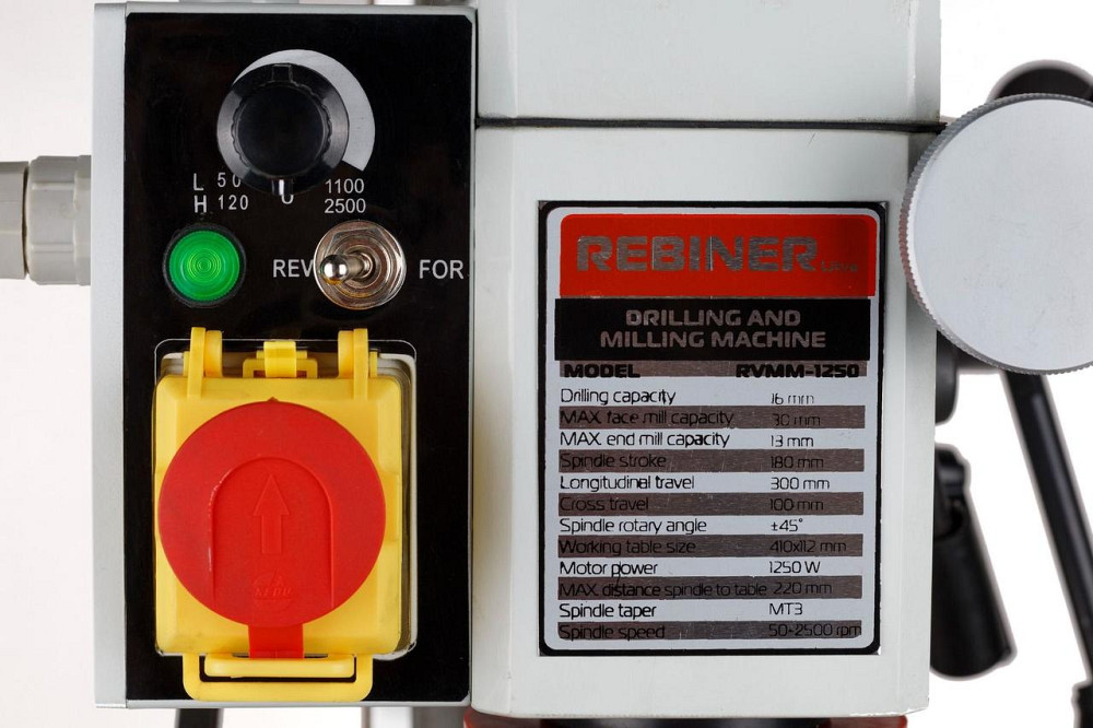 Фрезерний верстат по металу Rebiner патрон 16 мм ,Настільний свердлильно фрезерний верстат для металу 800 Вт,компактний фрезерний Львів - фото 7