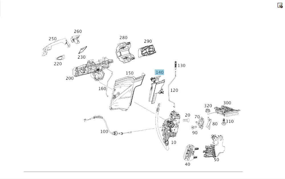 Mercedes-Benz  A1177230214 Кронштейн рами ручки передніх правих дверей CLA Shooting Brake X117 CLA C117 Одесса - изображение 2