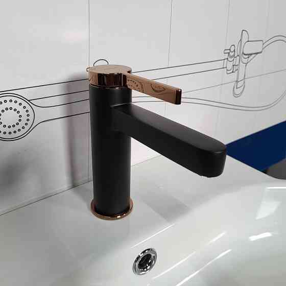 Смеситель для раковины Volle MORA de la noche+oro черный/золото 1537.010126 Киев