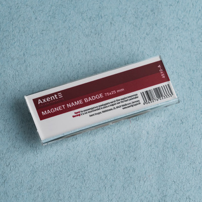 Бейдж Axent акриловый на магните 4510 (75х25 мм) (4510-A) Винница - изображение 2