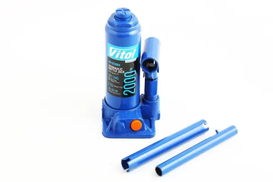 Домкрат гідравлічний 2 т 181-345м пласт, уп. Vitol з передохр. клапаном Вінниця