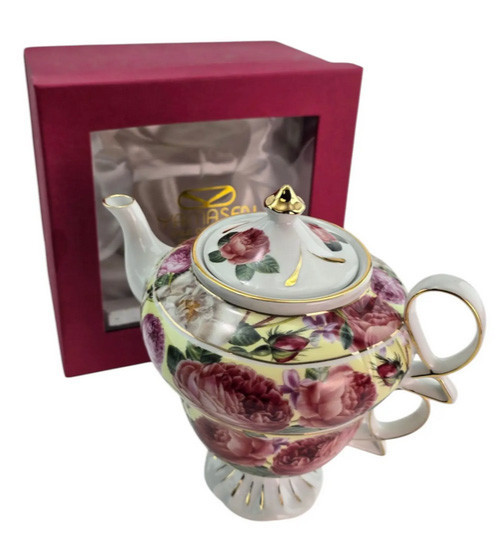 Чайник с чашкой  из фарфора Розы Киев - изображение 2