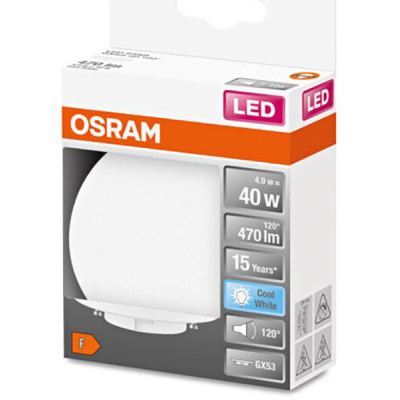 Лампочка Osram LED STAR, 4.9W, 470Lm, 4000K, GX53 (4058075433465) Винница - изображение 3