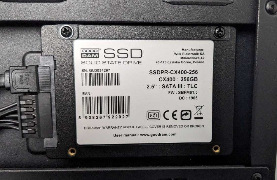 SSD GoodRam CX400 : 256GB. Харків - фото 1