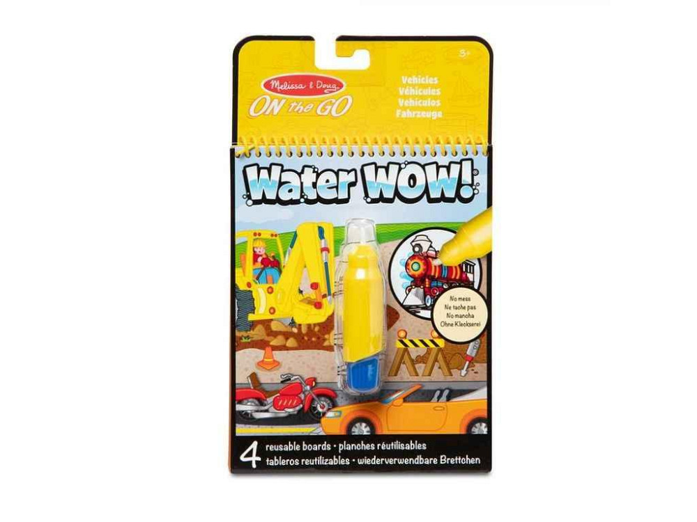 Раскраска водная Melissa Doug с ручкой «Транспорт» Water WOW SM93200/6074877 ТМ SPIN MASTER Киев - изображение 1