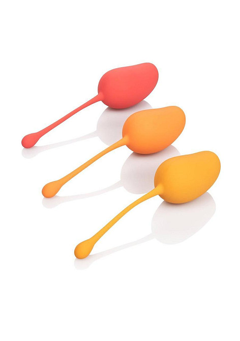 Набір вагінальних кульок - Calexotics Kegel Training Set Mango Sex Aura Київ - фото 8