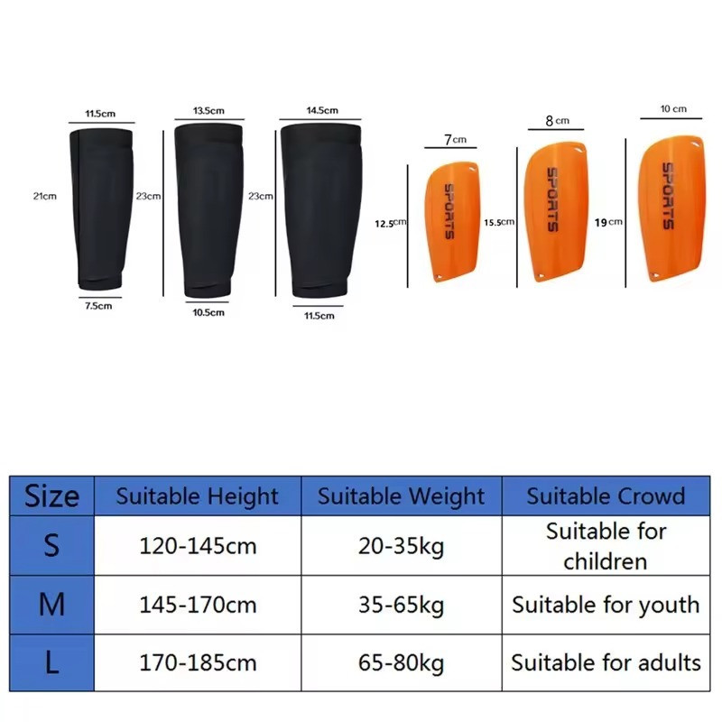 Щитки футбольные с рукавами для голени CZST-235 Size:M, желтые Каменец-Подольский - изображение 2