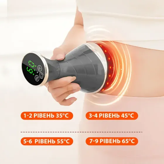 Массажер согревающий Massage instrument LY-812 с электростимуляцией вибромассажем 25 режимов Коломия