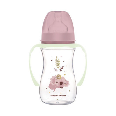 Бутылочка для кормления Canpol babies Easystart Sleepy Koala 240 мл розовая (35/237_pin) Винница - изображение 1