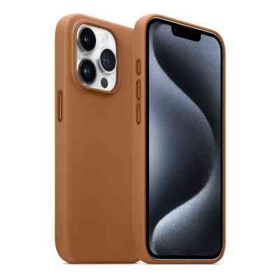 Чохол до мобільного телефона Armorstandart FAKE Leather Case Apple iPhone 15 Pro Max Light Coffee (ARM76306) Вінниця