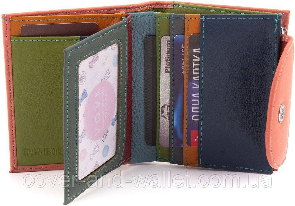 Невеликий жіночий гаманець коралового кольору з монетницею ST Leather Київ - фото 4