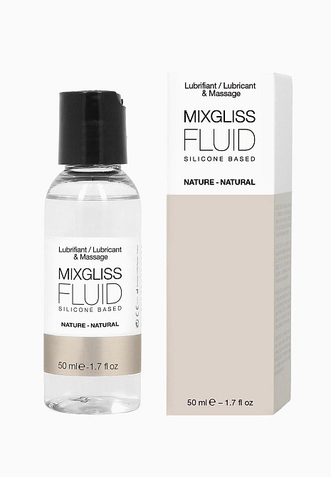 Лубрикант на силиконовой основе MixGliss FLUID NATURE (50 мл) без запаха Sex Aura Киев - изображение 1