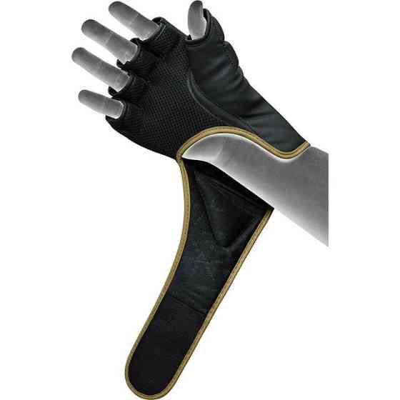 Рукавиці ММА RDX F6 KARA Matte Golden L (капа в комплекті) Кам'янське