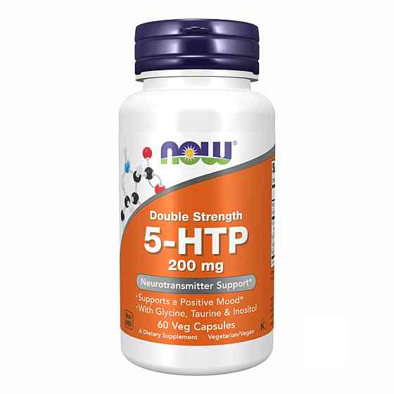 5-гідрокситриптофан NOW 5-HTP 200mg 60 капсул Київ