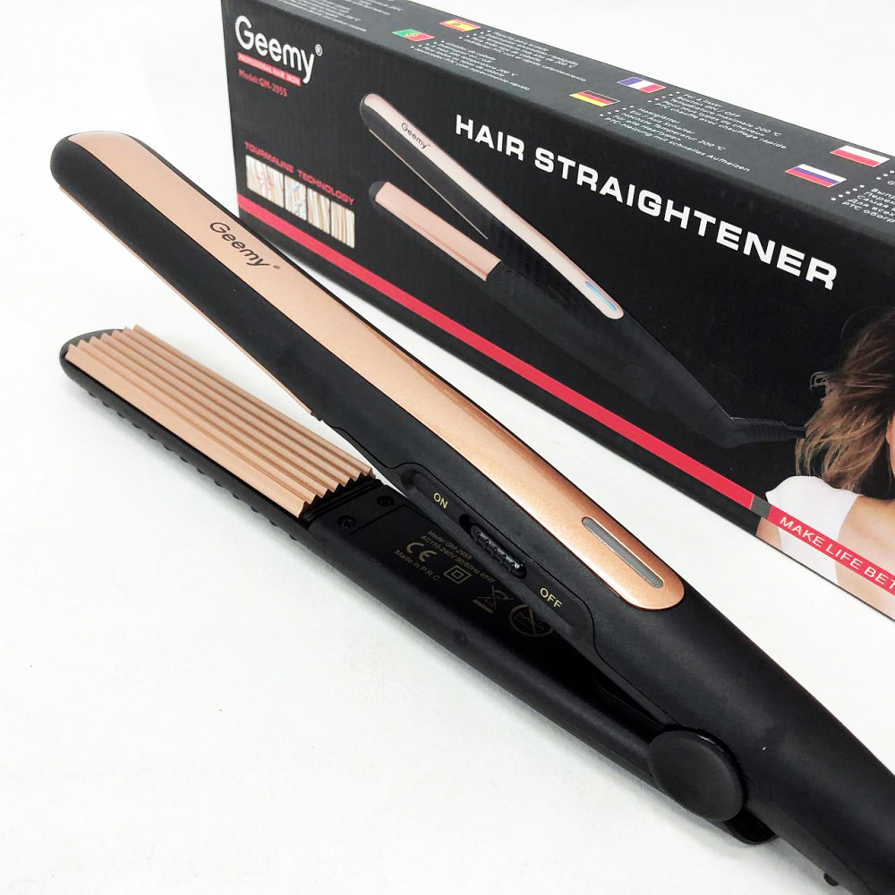 Праска-випрямляч потужна Gemei GM-2955W, Потужна праска для вирівнювання волосся, Щипці для волосся KI-75 Львів - фото 5