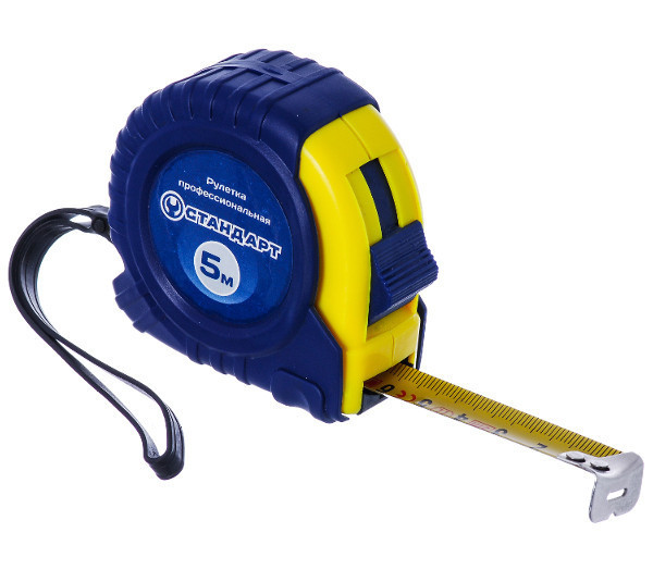 Рулетка будівельна 5 м*19 мм СТАНДАРТ SMT-0519 Чернігів - фото 1