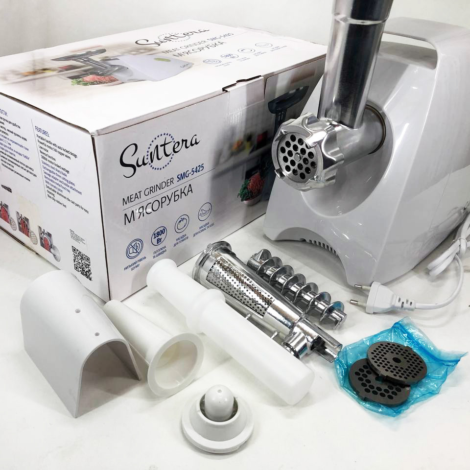 Шнековая электро мясорубка Suntera, Мясорубка электрическая для мяса, крупная Топ мясорубок CT-64 Львов - изображение 11