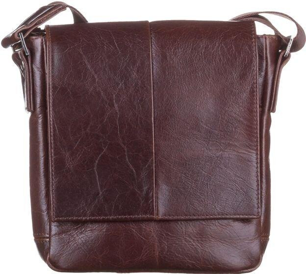 Сумка кожаная Коричневая (SHVIGEL) Киев - изображение 12